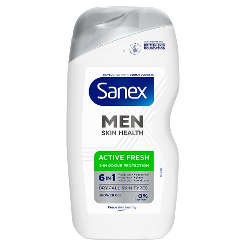 Sanex Shower Gel 400ml Men Active Fresh pack shot