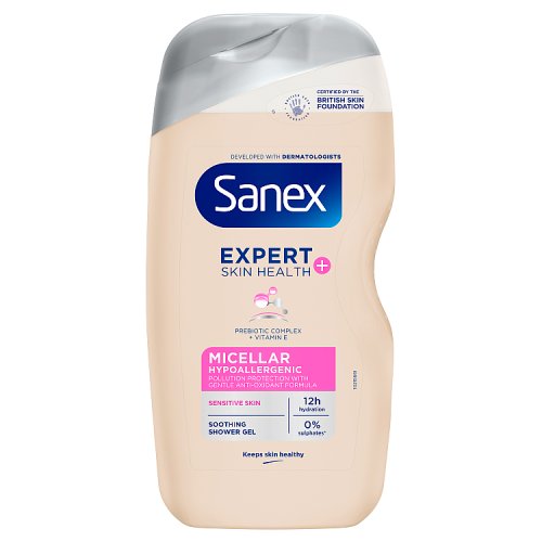 Sanex Shower Gel ESH+ 450ml Hypoallergenic pack shot