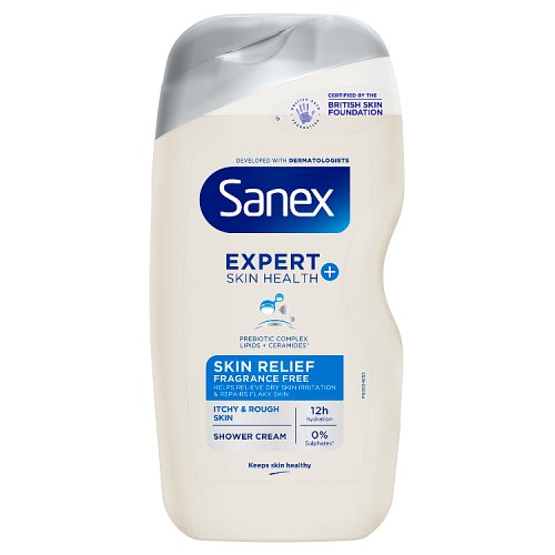 Sanex Expert Shower Cream Skin Relief 450ml pack shot