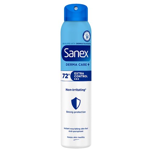 Sanex Deo Spray 200ml Extra Control 72hr pack shot