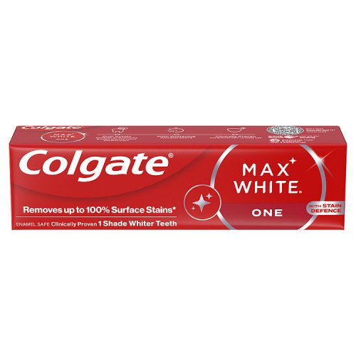 Colgate Toothpaste Max White One Whitening 75ml pack shot
