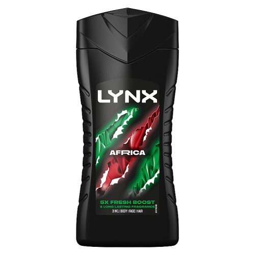 Lynx Shower Gel Africa 225ml pack shot
