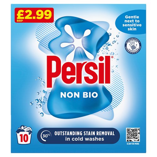 Persil Powder 10 Wash Non Bio PMP £2.99 pack shot