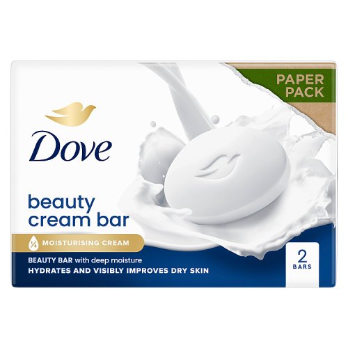 Dove Cream Bar 2pk (2 x 90g) pack shot