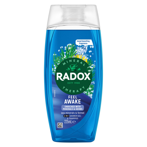 Radox Shower Gel 225ml Feel Awake pack shot