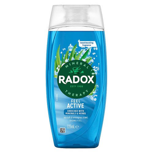 Radox Shower Gel Feel Active 225ml pack shot