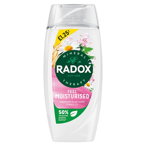 Radox Shower Gel 225ml Moisturise PMP £1.25 pack shot