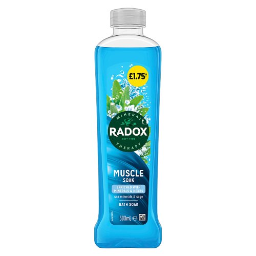 Radox Bath Muscle Soak 500ml PMP £1.75 pack shot