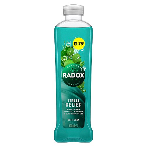 Radox Bath Stress Relief 500ml PMP £1.75 pack shot