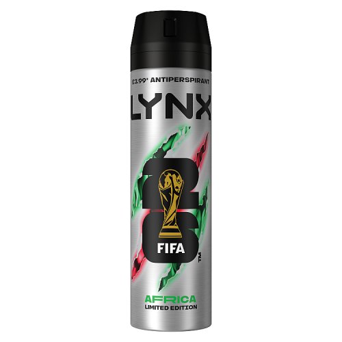 Lynx Anti-Perspirant Deodorant 200ml Africa PMP £3.99 pack shot
