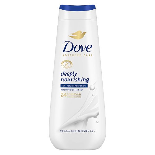 Dove Advanced Care Shower Gel Deeply Nourishing Original 600ml pack shot