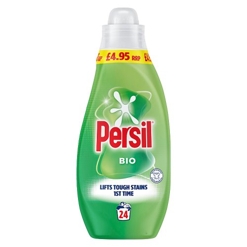 Persil Liquid 24 Wash Bio PMP £4.95 pack shot