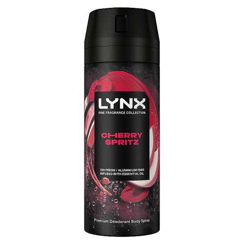 Lynx Bodyspray Fine Fragrance Cherry Spritz 150ml pack shot
