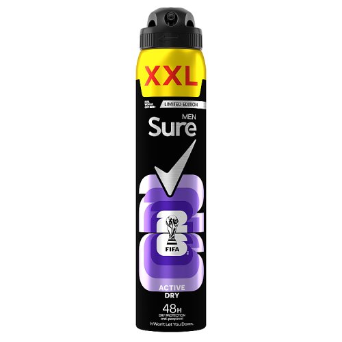 Sure Men APA 300ml Active Dry pack shot