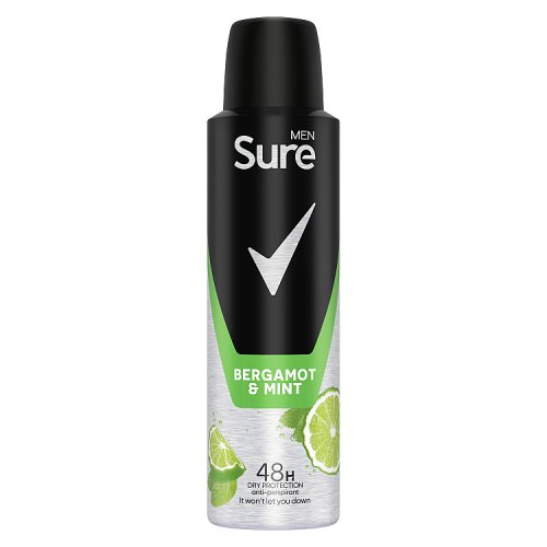 Sure Men APA 150ml Bergamot Mint pack shot