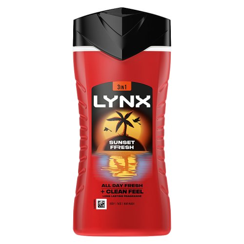 Lynx Shower Gel Sunset Fresh 225ml pack shot