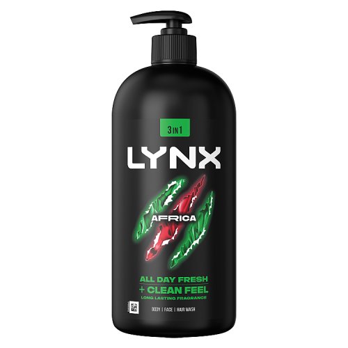 Lynx Shower Gel Africa 900ml pack shot