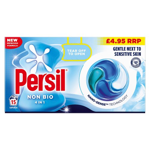 Persil Caps Nano Non-Bio 15w PMP £4.95 pack shot