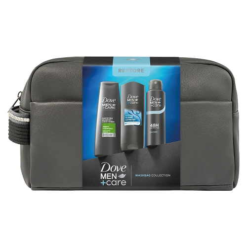 Dove Men+ Care Restore Washbag Collection 1s pack shot