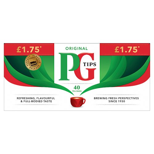 PG Tips Teabags 116g PMP pack shot