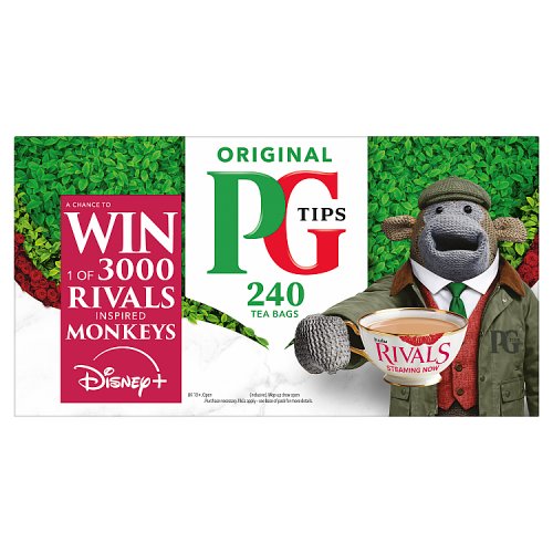 Pg Tips Tea Bags Original 240s pack shot