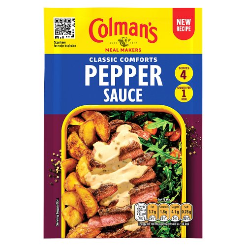 Colmans Sauce Mix Pepper 10x22g pack shot