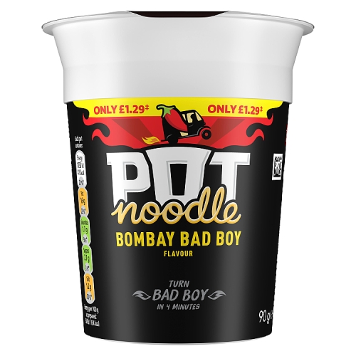 Pot Noodle Bombay Bad Boy 90g PMP pack shot