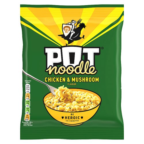 Pot Noodle Block Chicken & Mushroom Noodles 112g pack shot
