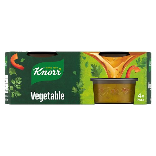 Knorr Stockpot Vegetables 4s Pots 112g pack shot