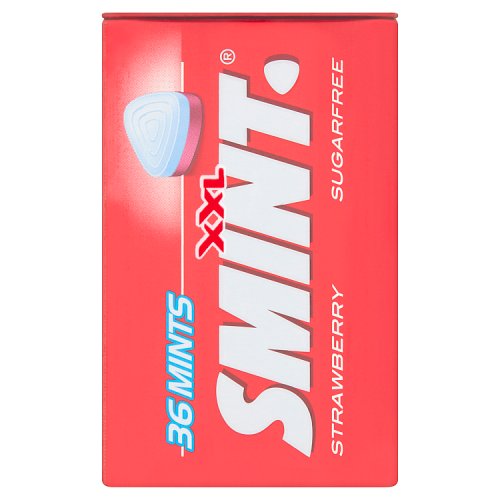 Smint XXL Strawberry Tin 50s 35g pack shot