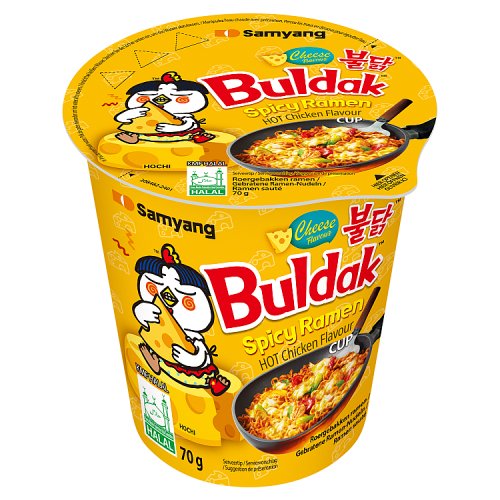 Samyang Cheese Buldak Hot Chicken Cup 70g pack shot