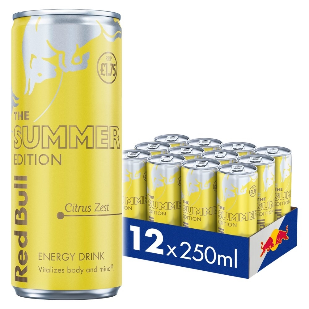 Red Bull Summer 2026 Lime Edition PM £1.75 250ml pack shot
