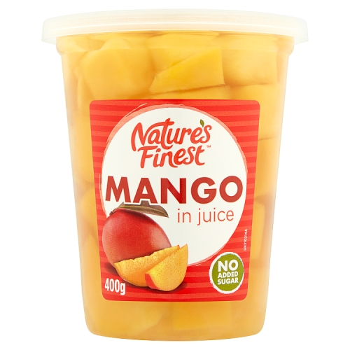 Natures Finest Mango Chunks in Juice 400g pack shot