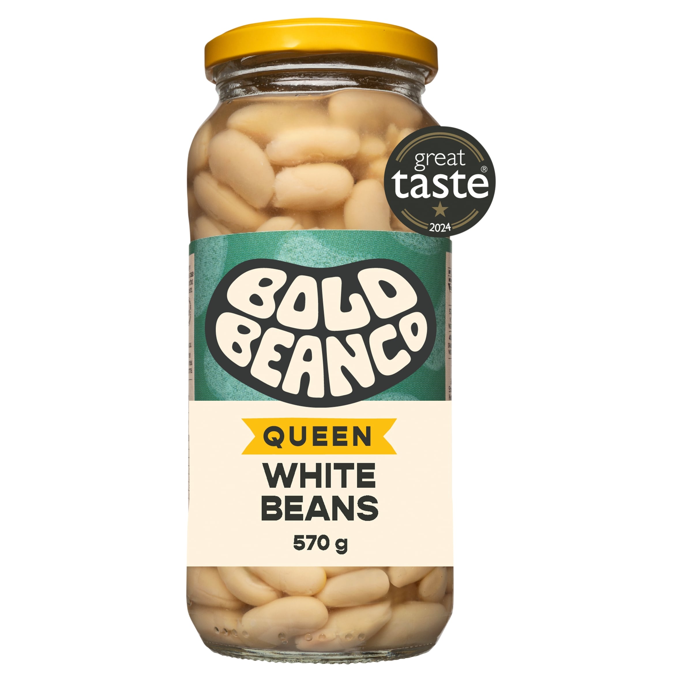 Bold Bean Co Queen White Beans 570g pack shot