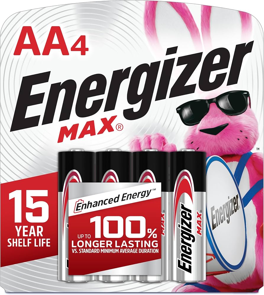 Energizr Max AA Battery 4s pack shot