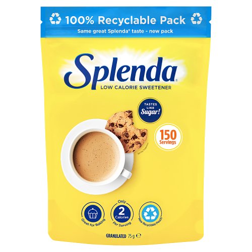 Splenda Granulated Low Calorie Sweetener 75g pack shot